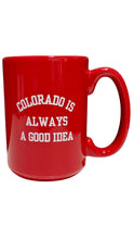 Load image into Gallery viewer, CO Good Idea Red Ceramic Mug
