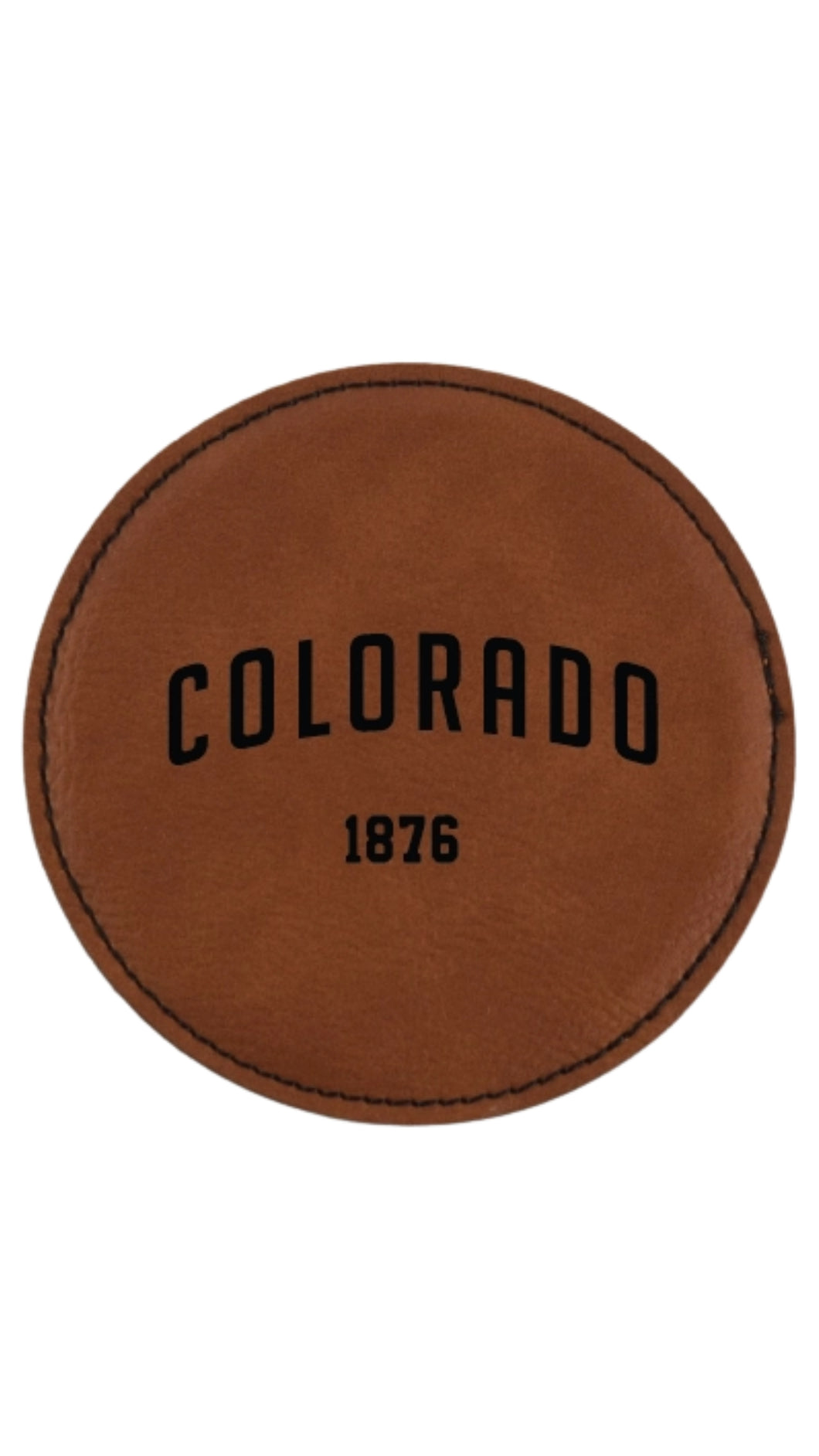 Colorado Leather Coaster