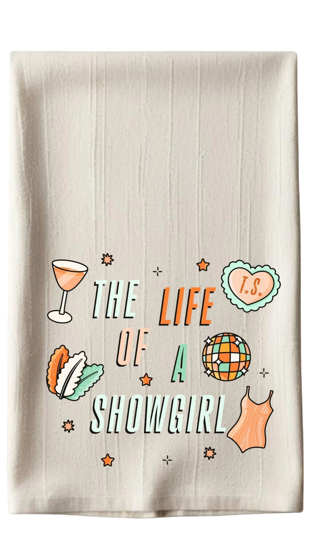 Taylor Swift Showgirl Tea Towel
