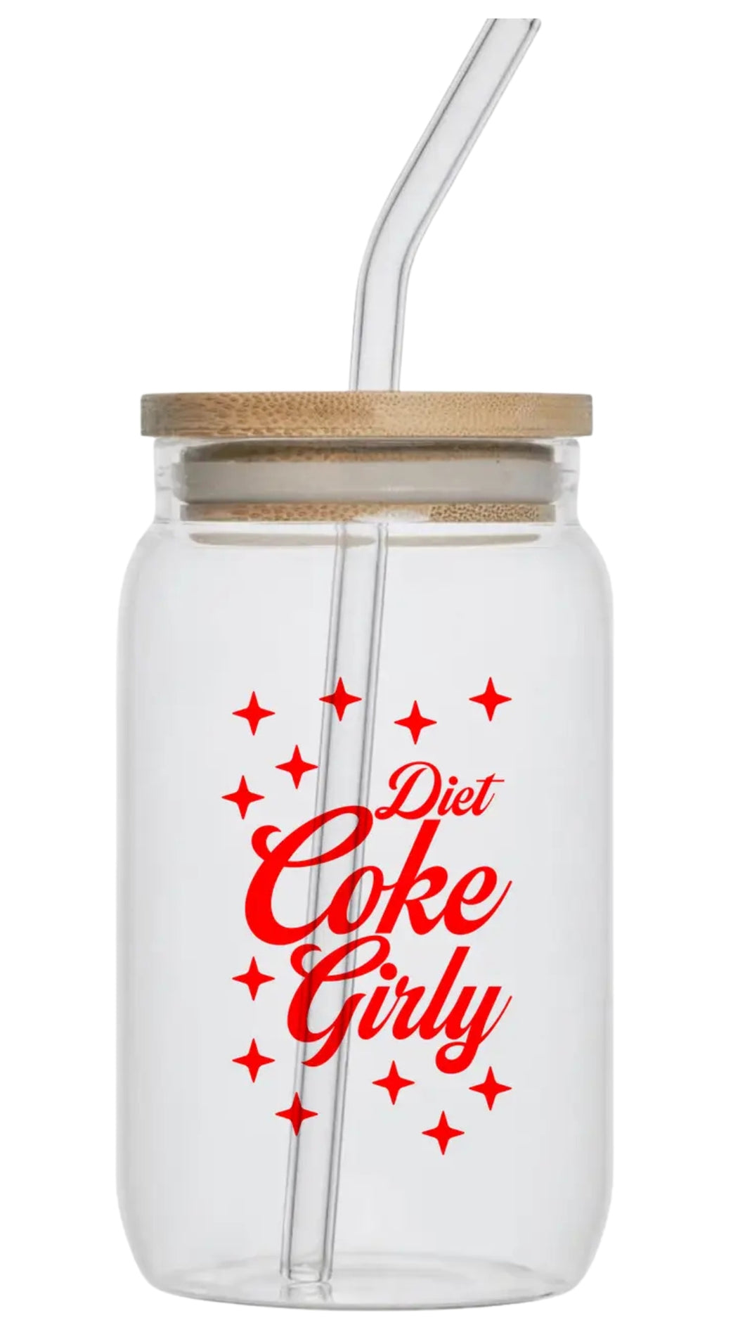 Diet Coke Girly Can Glass