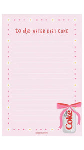 To Do After Diet Coke Notepad
