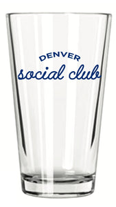 Denver Social Club Pint Glass