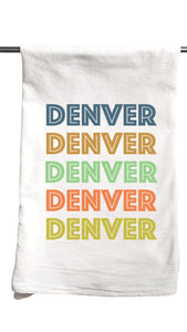 Denver Color Block Tea Towel