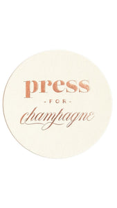 Press for Champagne Coasters