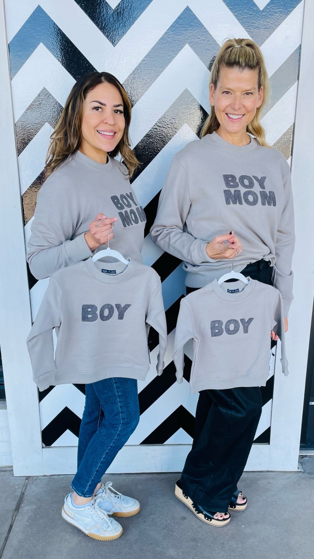 Boy Mom & Boy Matching Sweatshirts