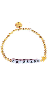 Colorado Mountain Little Words Project Bracelet