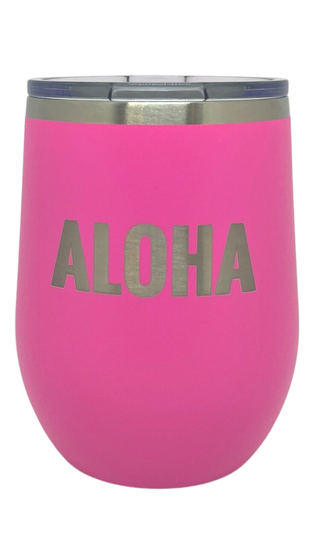 Pink Aloha Stemless Wine Tumbler