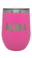 Pink Aloha Stemless Wine Tumbler