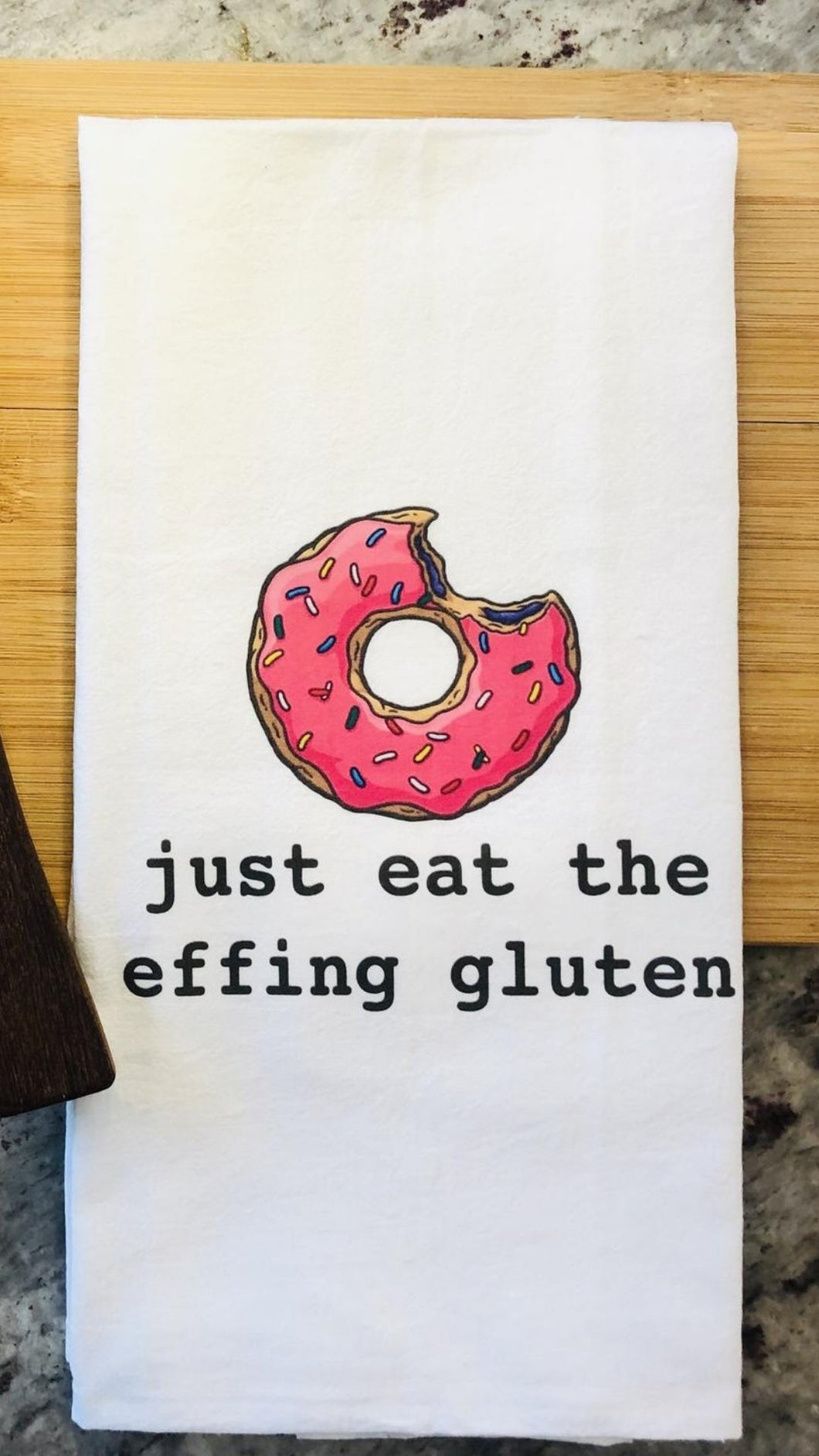 Eat the Gluten Tea Towel