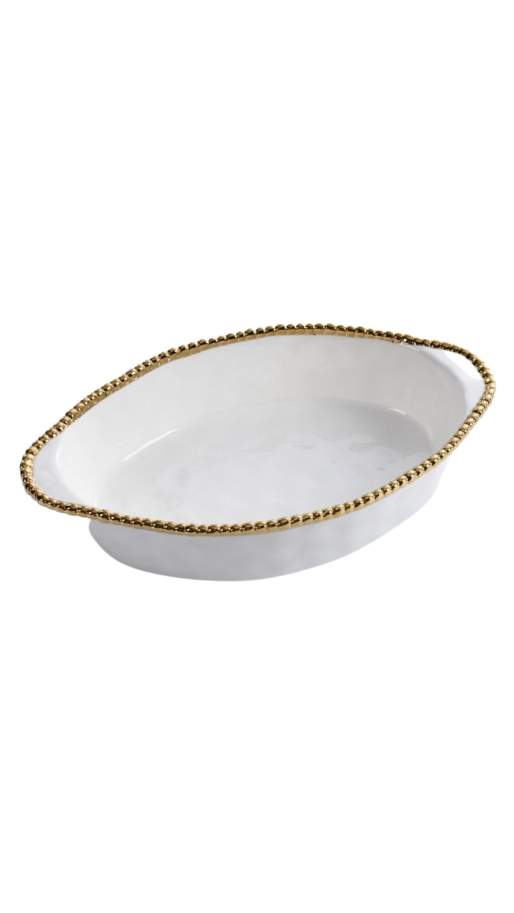 White Oval Baking Dish