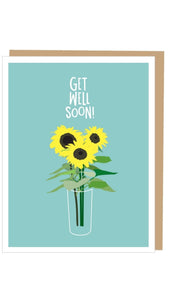 Get Well Soon! Sunflowers Card