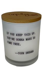 Dreams Come Hazelnut Coffee Candle