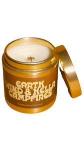 Earth, Wind, & Hella Campfires Candle