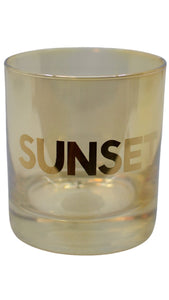 Sunset Glassware