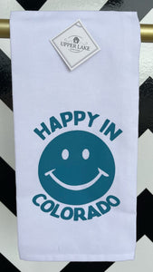 Happy in Colorado Tea Towel