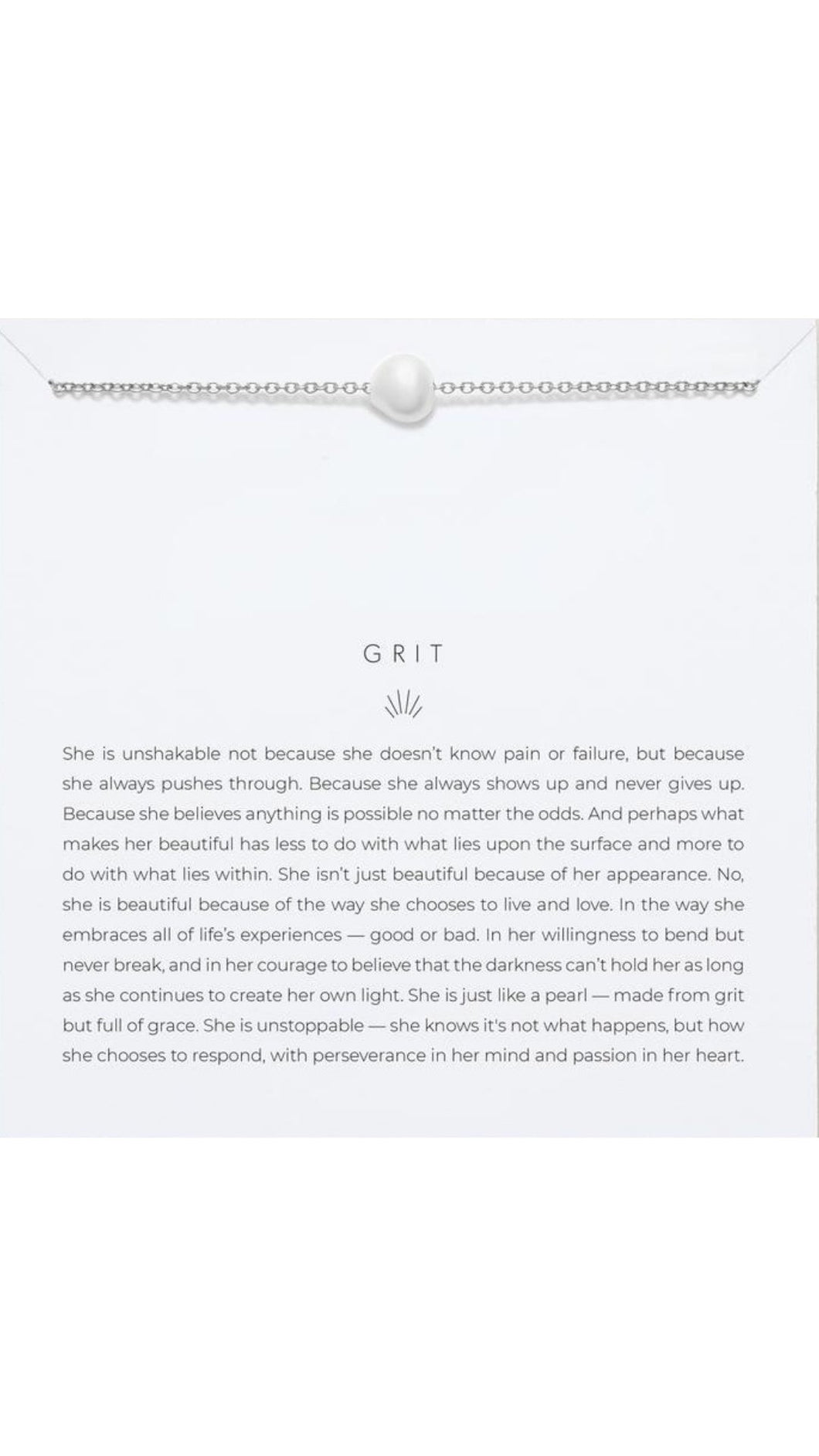 Grit Silver Necklace
