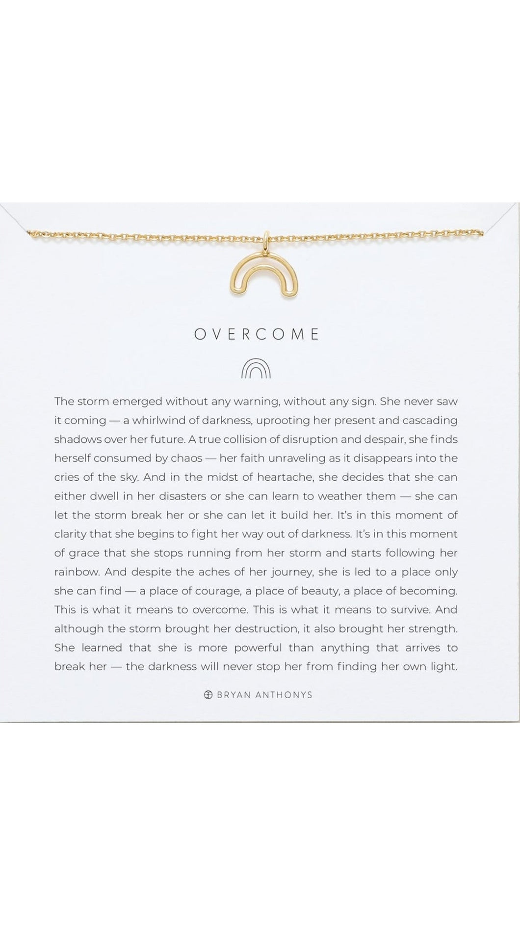 Overcome Gold Necklace