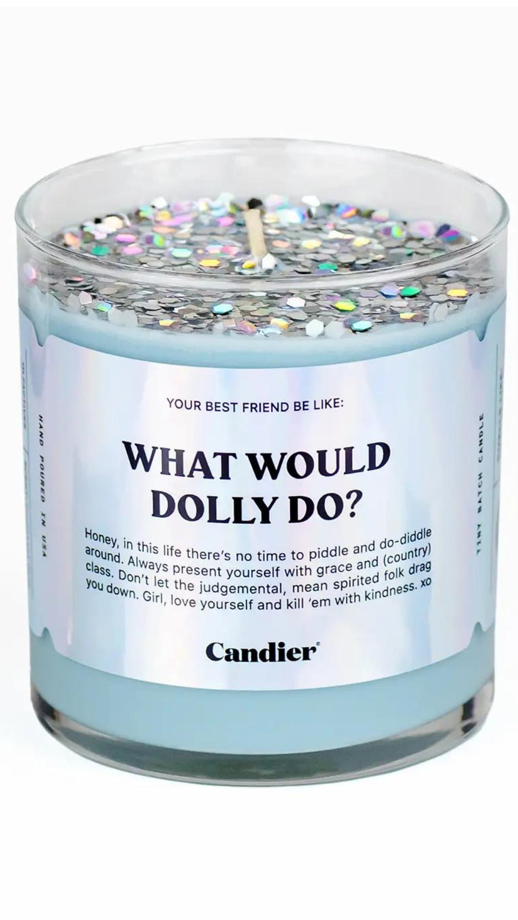 What Would Dolly Do Candle - Glitter Top