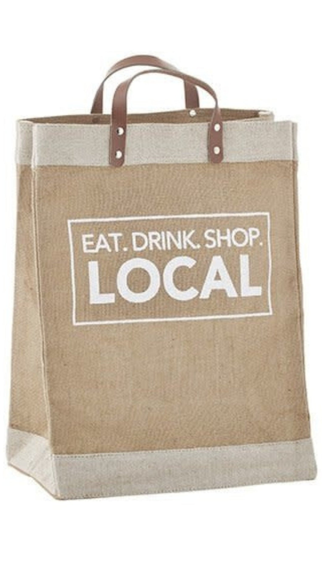 Farmers Market Tote Eat Drink Shop Local