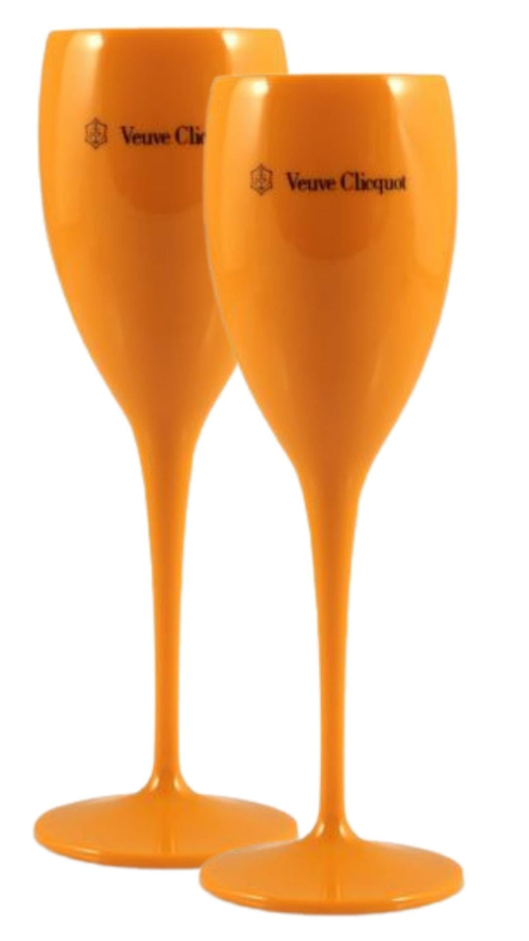 Orange Veuve Champagne Flute