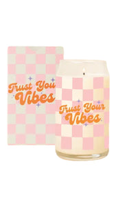 Trust Your Vibes Candle Can Glass