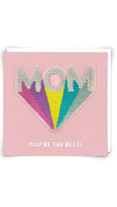 You're the Best! Mom Sequin Patch Card