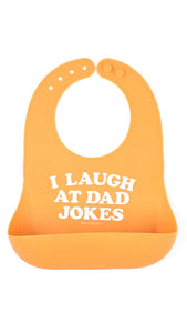 "I Laugh at Dad Jokes" Bib