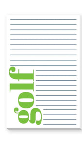 Golf Lined Notepad