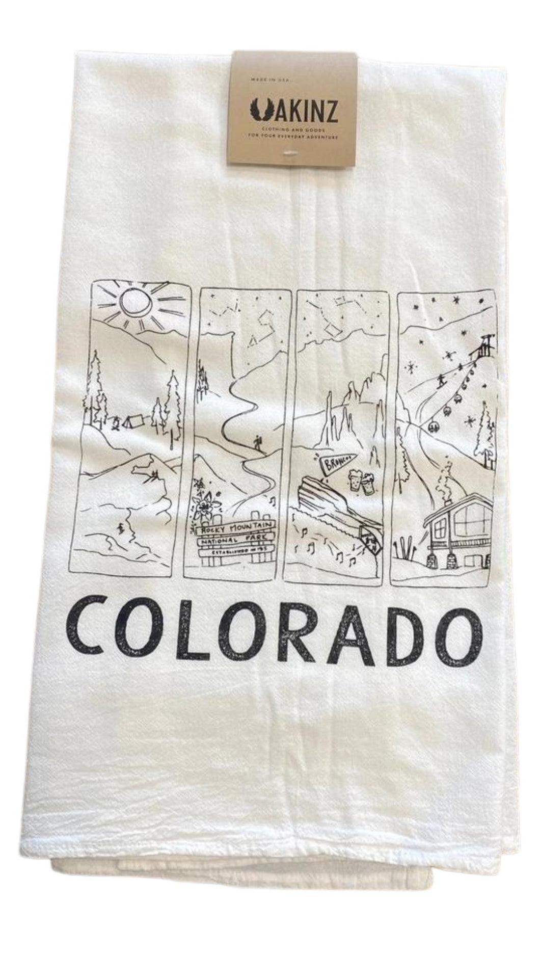 Colorado Seasons Tea Towel
