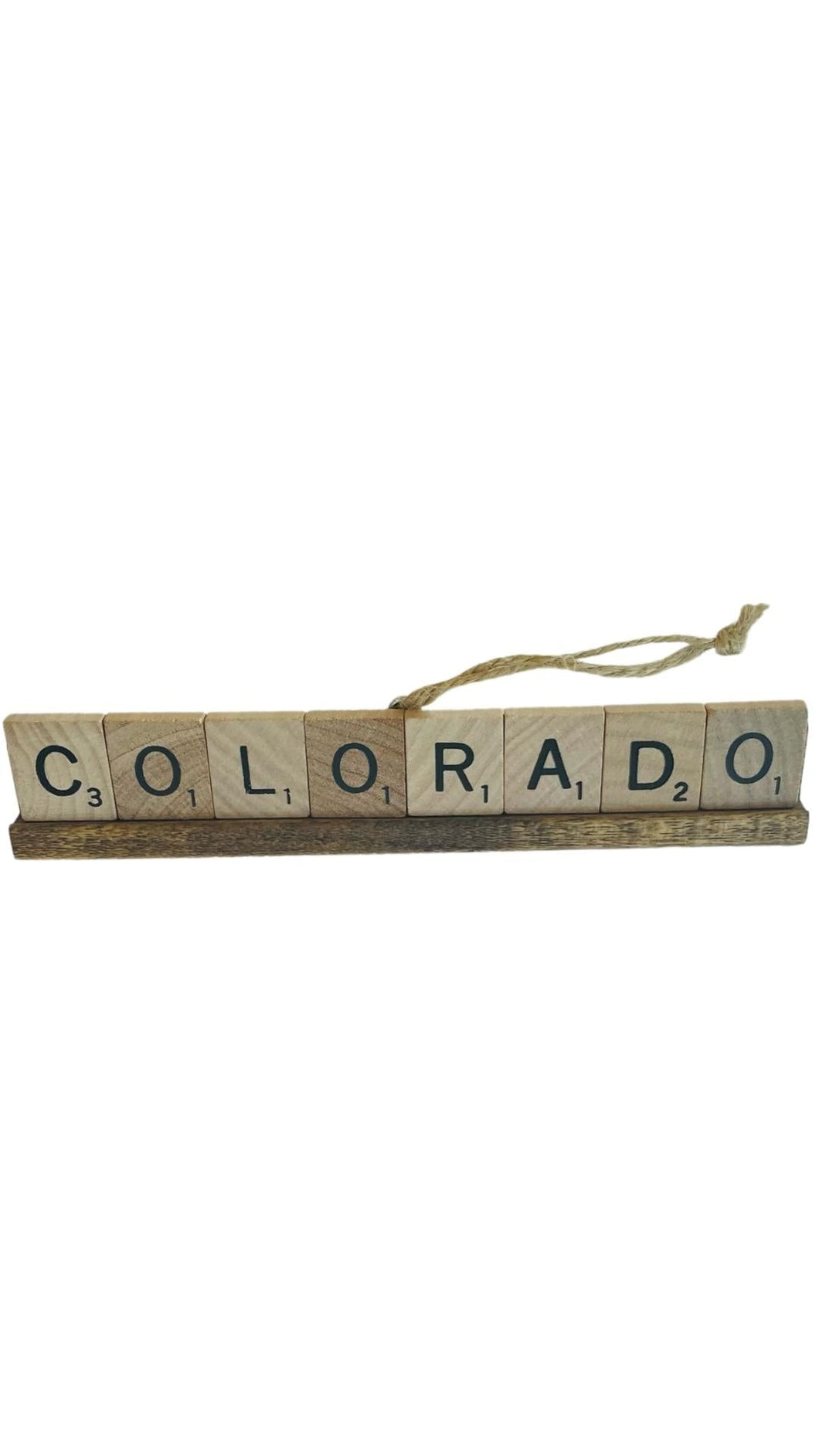 Colorado Scrabble Ornament